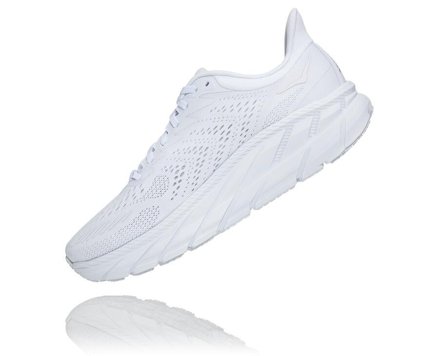 Hoka One One Running Shoes Mens White - Clifton 7 - 05672HPEL